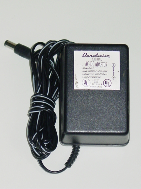 NEW Danelectro Zero Hum DA-1 AC Adapter 9.6V 200mA DA1 - Click Image to Close